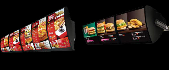 menuboards classiques pour restaurants